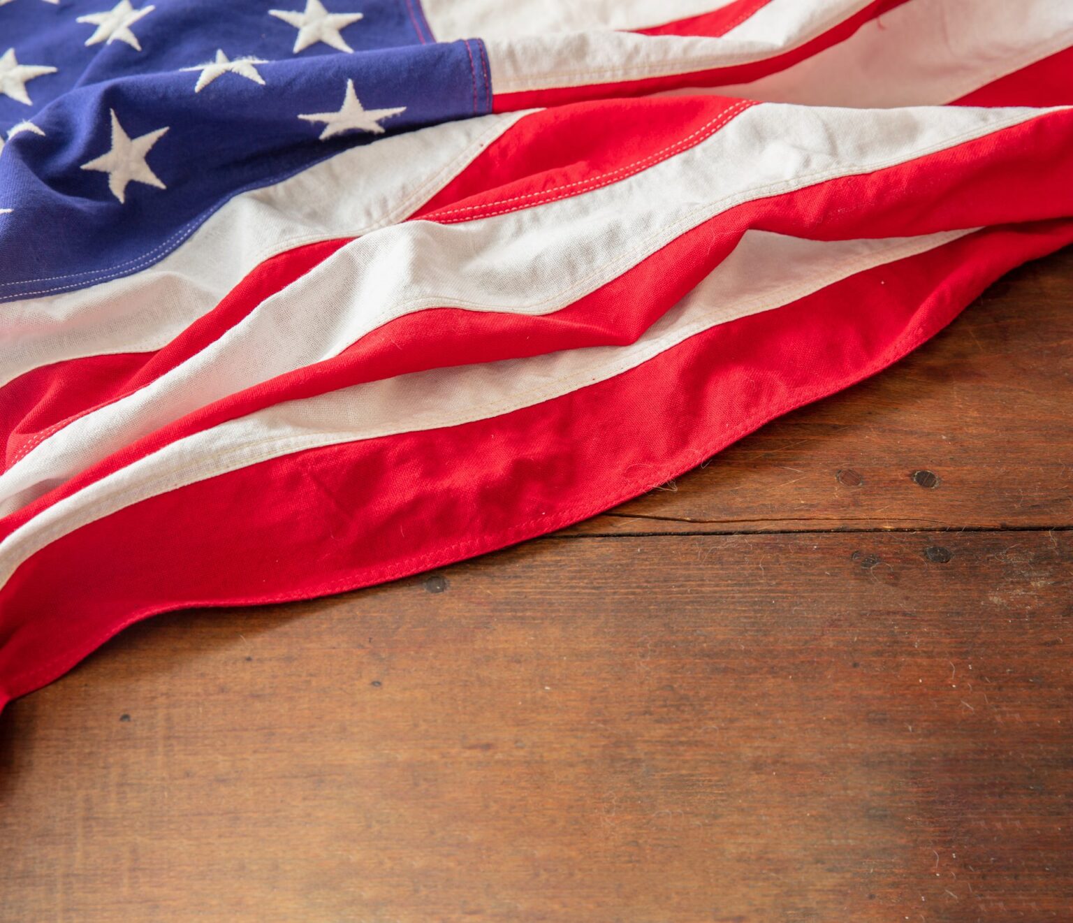 American flag close-up symbolizing the 496 made-in-USA flags used in Branson's 2026 Guinness World Record flag mosaic on Flag Day