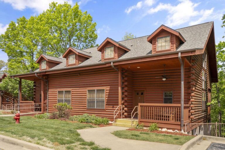 exterior photo of mountain cabin